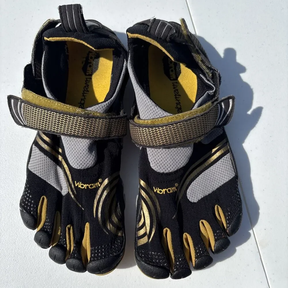 Vibram Five Fingers Toe Shoes Sneaker Men's 8.5 EU 41 Gray Minimalist Barefoot